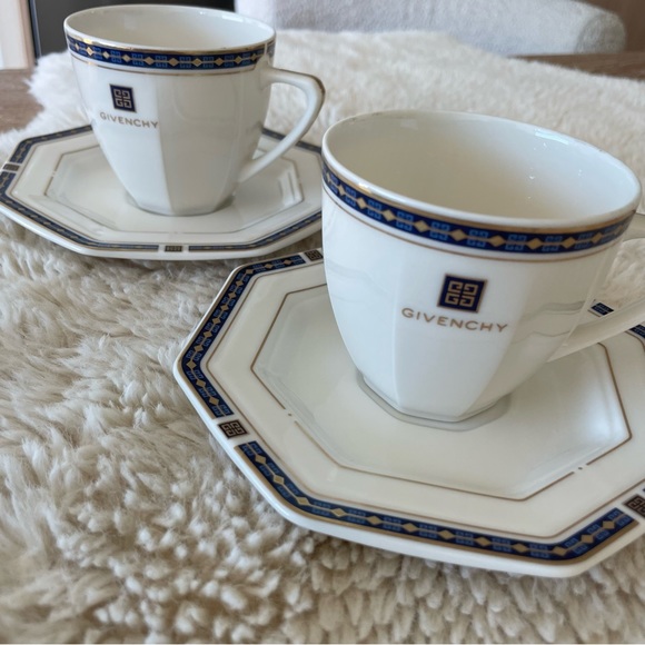 GIVENCHY Tea Cup with Saucer Set of 2 - Picture 3 of 5